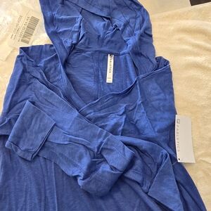 Fabletics Vibrant Colbalt Blue Hoodie Great For Errands And Workout XXL